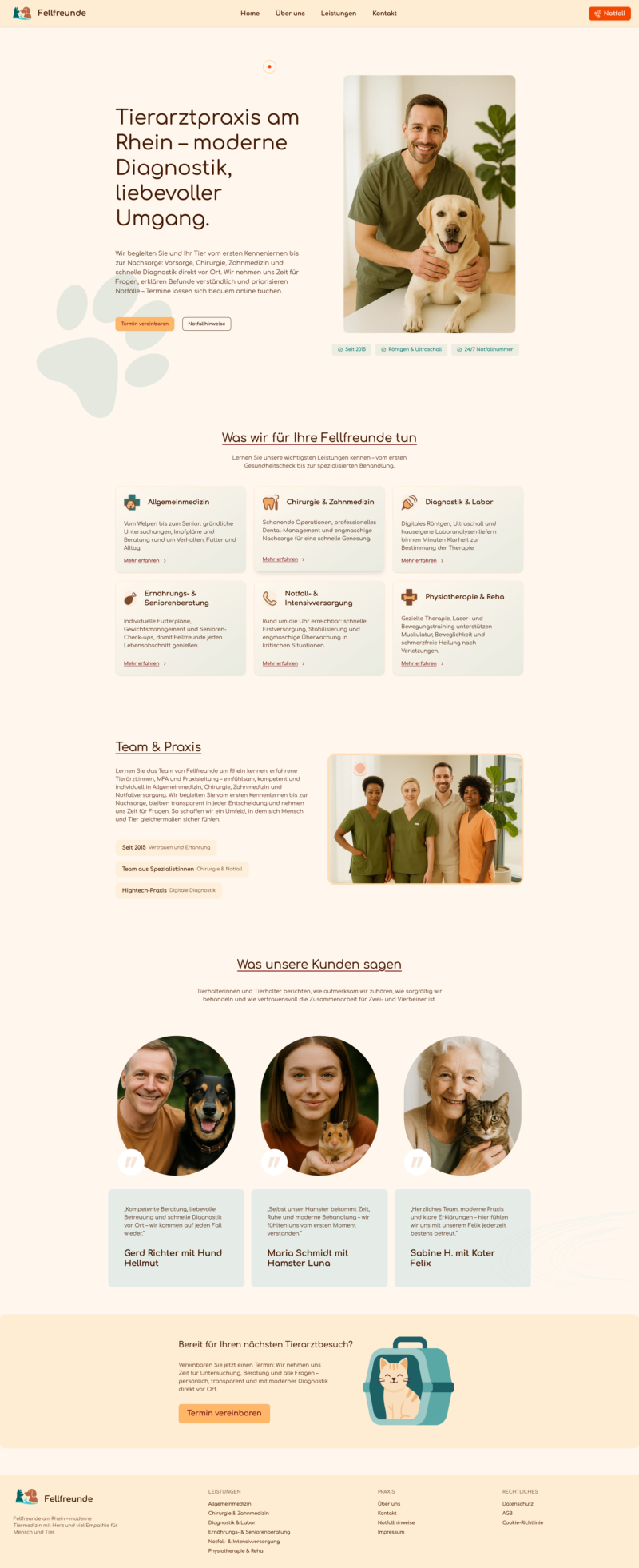 Fellnasen - Tierarztpraxis Vorschau