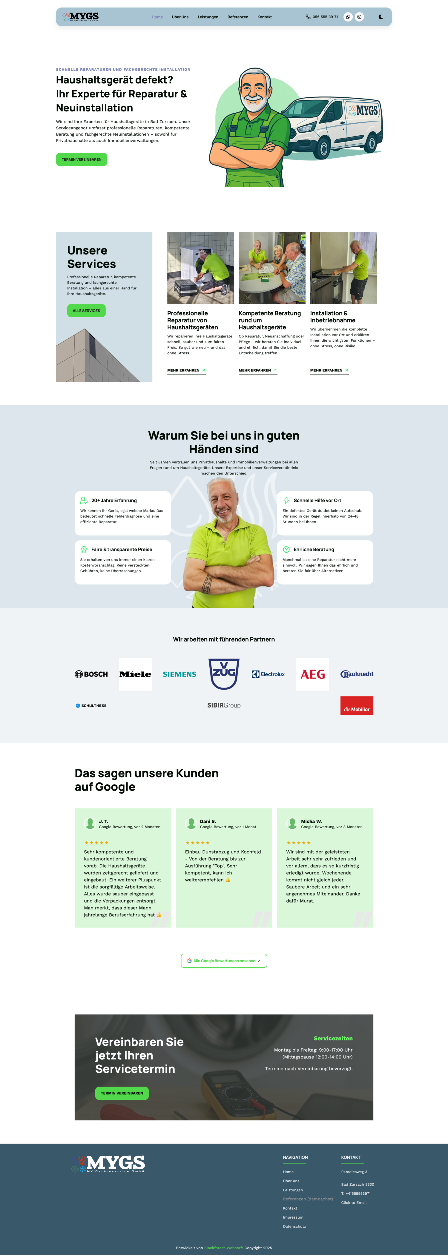 MyGS-Webseite Vorschau